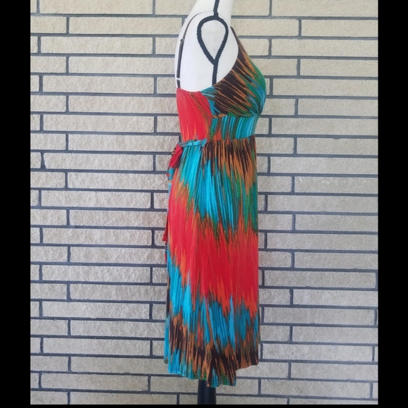 Multi Color Dress by Allison Brittney Size Medium - Picture 2 of 13